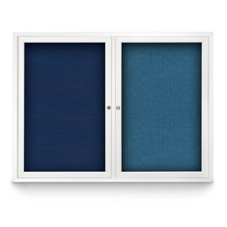 United Visual Products Corkboard, Surf/Gold, 48" x 36" UV404-GOLD-SURF